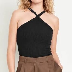 WORN ONCE Old Navy black halter